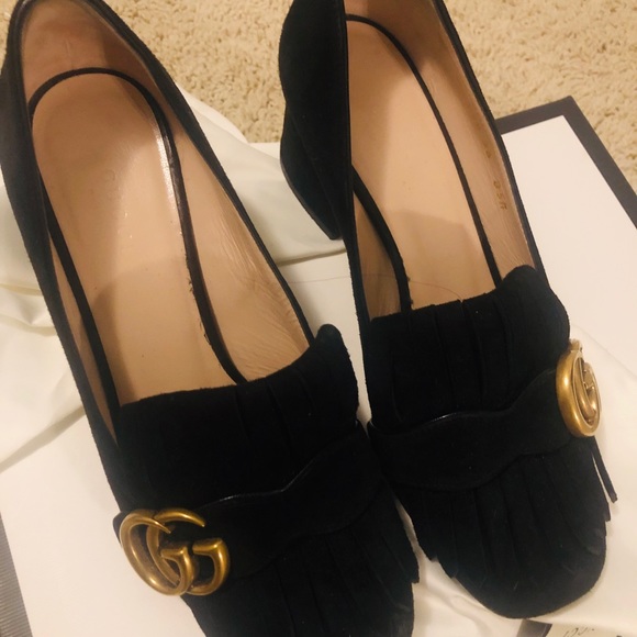 The suede mid-heel pump - Picture 7 of 8